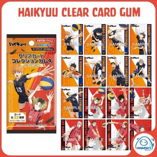 Pack thẻ nhân phẩm Haikyuu! clear card gum vol 3 chính hãng - Thẻ Haikyuu ENSKY