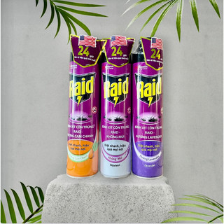 Bình xịt côn trùng,xịt muỗi Raid 600ml/520ml chính hãng