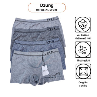 set 3-5 quần lót sịp đùi nam, boxer Owen cạp dệt cao cấp - Dzung