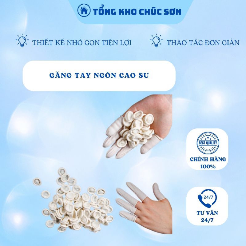 Găng Tay Ngón Cao Su