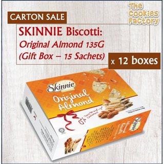 ( Mẫu mới ) Bánh Biscotti ăn kiêng giảm cân ăn kiêng healthy hạnh nhân Skinnie Original Almond hộp 135gr 270gr