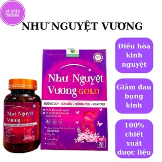Điều kinh bổ huyết Như Nguyệt Vương Gold- Hộp 30 viên- điều hòa kinh nguyệt, giảm đau bụng kinh
