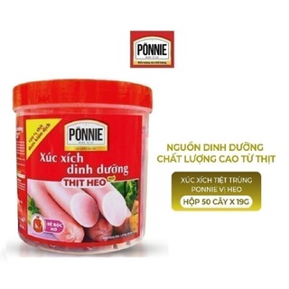 Hộp 50 cây xúc xích dinh dưỡng ăn liền thịt heo 950 gram