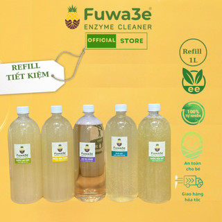 Refill Nước ngâm rửa thực phẩm Fuwa3e 1L - 100% Enzyme từ dứa hữu cơ thiên nhiên - tiết kiệm hơn