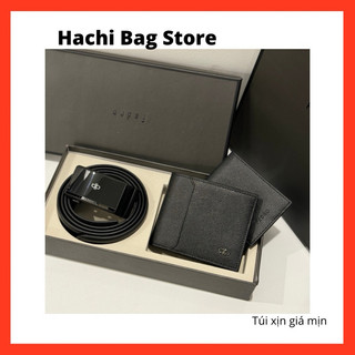 Thắt lưng nam [Full Box + Túi Giấy] Set Thắt Lưng Kèm Ví Nam