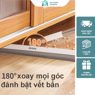  Cây gạt lau kính silicon ECOCO thế hệ mới xoay 360 độ Chổi cọ sàn gạt nước thông minh mẫu mới có dụng cụ treo chổi 