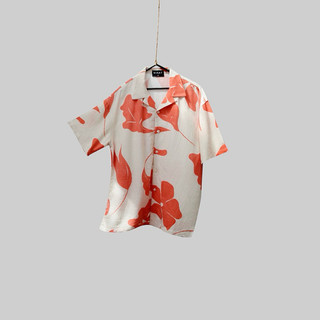 Áo sơmi linen hoạ tiết unisex