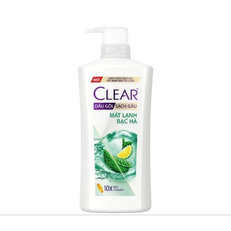 Dầu gội Clear bạc hà 880g