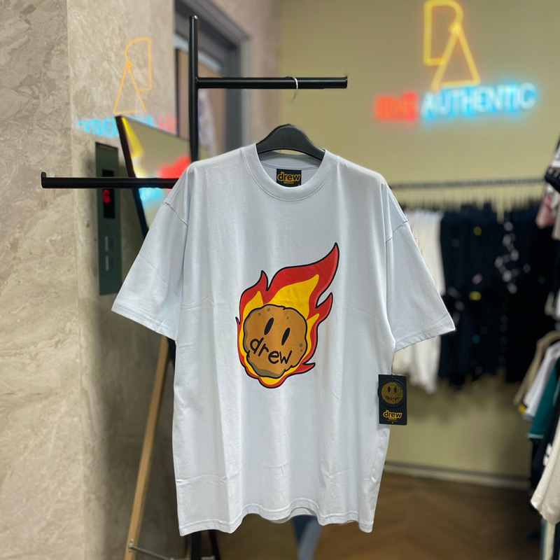 Chính Hãng Áo thun Drew House Asteroid ss Tee Baby Blue shop Binh Authentic VN