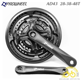 Đùi dĩa (Giò dĩa) xe đạp PROWHEEL Crankset AD43  28-38-48T