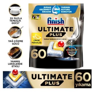 02 Viên rửa Finish Ultimate Plus - hương chanh (dùng cho máy rửa chén bát)