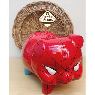 Heo đất tiết kiệm Spider man Người Nhện size XL ( 28x18x20 )