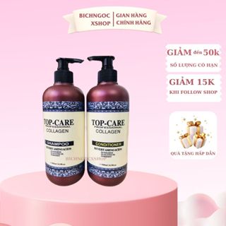Cặp dầu gội xả TOP CARE - ARGAN - OIL Tái tạo cấu trúc tóc siêu mềm mượt 500ml