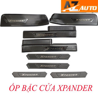 Ốp Bậc Cửa, Nẹp Bước Chân Xpander 2019-2024, Chất Liệu titan Cao Cấp .