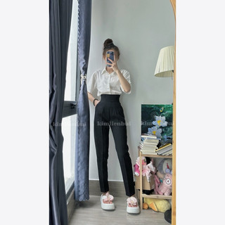[Mã 4a] Quần Tây Lưng Vải Basic Khoá Sườn