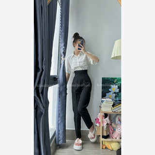 Quần Tây Lưng Vải Basic Khoá Sườn
