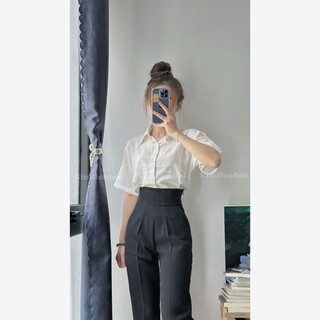 [Mã 4a] Quần Tây Lưng Vải Basic Khoá Sườn