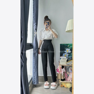 [Mã 4a] Quần Tây Lưng Vải Basic Khoá Sườn