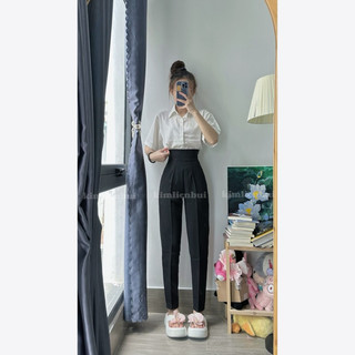 [Mã 4a] Quần Tây Lưng Vải Basic Khoá Sườn