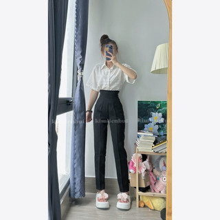 [Mã 4a] Quần Tây Lưng Vải Basic Khoá Sườn
