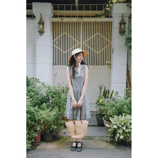 Lapetitejoie Váy kẻ Flora Dress