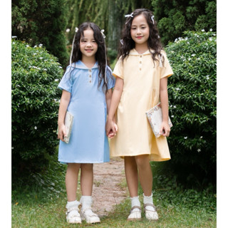 LANI DRESS VER2 - Váy thô cổ thủy thủ bé gái |Little Pink|