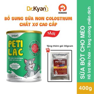 Sữa non tăng cường đề kháng và hỗ trợ tiêu hóa cho mèo petilac dr.kyan lon 400g