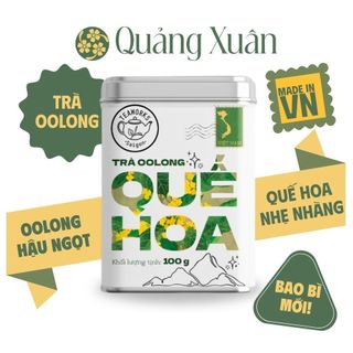 Trà oolong quế hoa 100g - trà đất mới