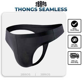 [Che tên] Quần lót lọt khe nam 2BROS® lụa lạnh không đường may Quần sịp nam sexy seamless thoáng khí