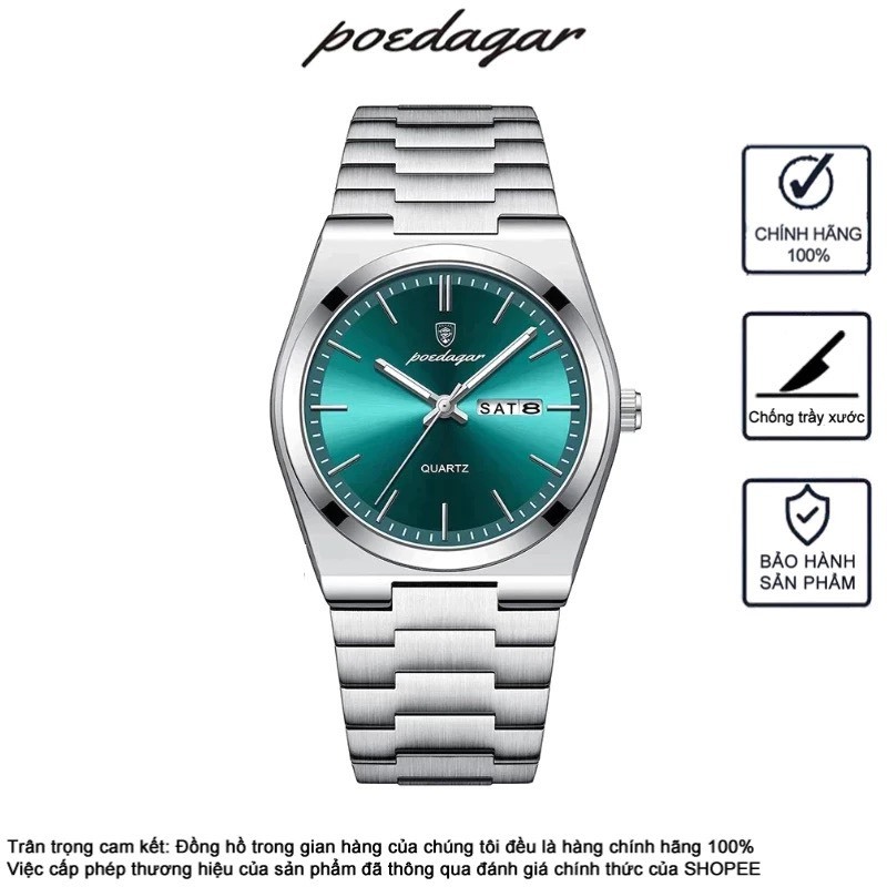 Đồng hồ Nam POEDAGAR - PRX nam tính (Tặng full phụ kiện: Hộp, Pin, Tháo mắt dây)