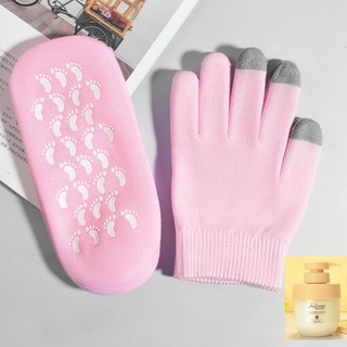 Combo Tất Chân Tay - Dưỡng Da - Ủ Ấm - Bên Trong Silicon VÀ Bên Ngoài Lớp Nhung Mịn Dày Dặn ( Size 34 - Size 43 )