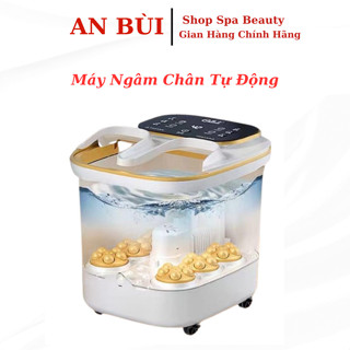 Bồn Ngâm Chân Masa Tự Động Có Vòi Phun Nước, Massage Đôi Bàn Chân Máy Ngâm Chân Xông Thảo Dược.