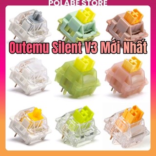 Outemu Silent White Silent Gray Yellow linear Tactile Switch Outemu silent peach lemon V3 Công Tắc Bàn Phím Cơ Polabe