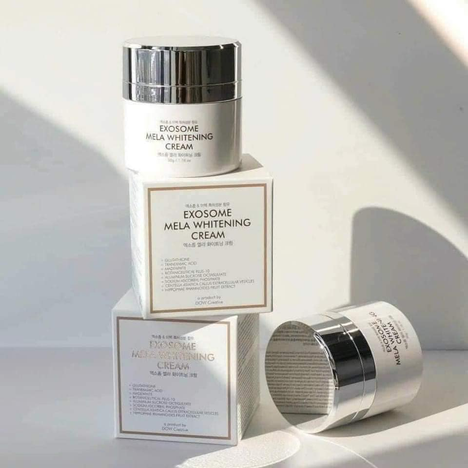 Kem Dưỡng Trắng Exosome Mela Whitening Cream Cải Thiện Nám, Tàn Nhang, Cấp Ẩm Sâu, Phục Hồi Lão Hóa