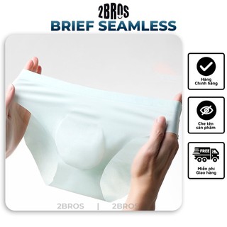 Quần lót nam lụa sữa dạng Brief tam giác 2BROS® siêu mỏng thoáng khí thun lạnh