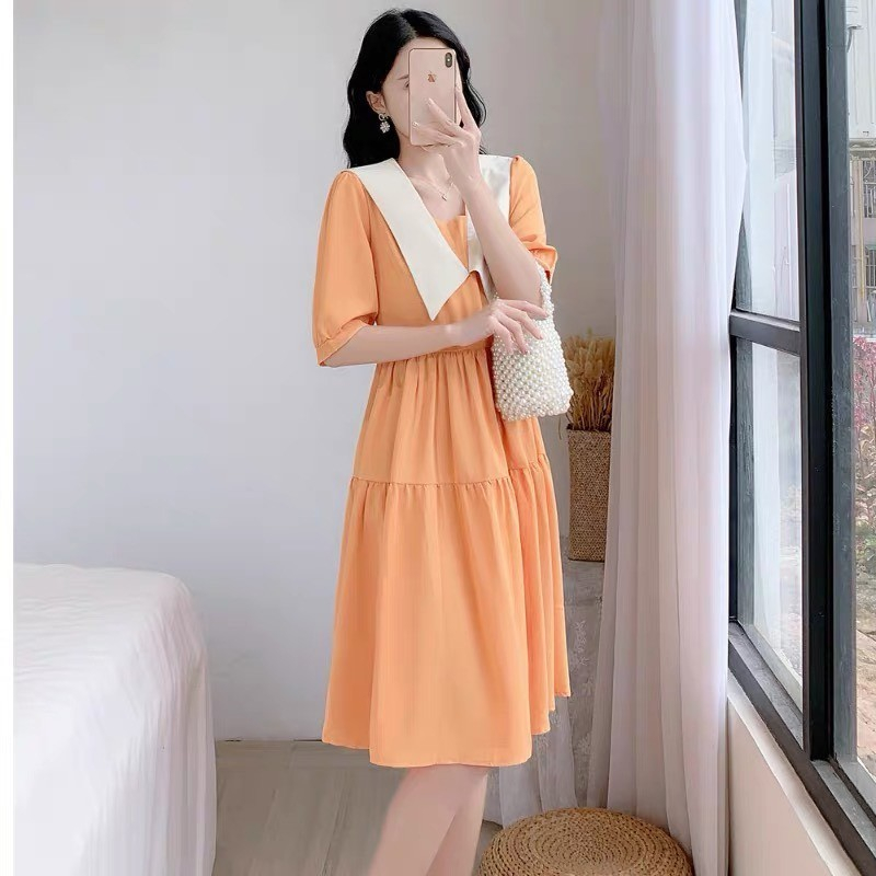 (45-100kg) Đầm bầu,váy bầu thiết kế dáng công sở,bigsize đến 100kg