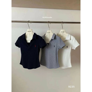 (Hương Muối) Áo polo tăm thêu ngựa tôn dáng - mã 9235 hàng WG WE