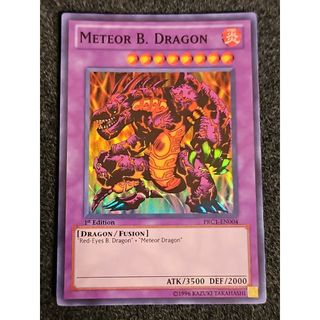 [ Dưa Hấu Yugioh ] Lá bài thẻ bài Meteor b. Black Dragon - Super Rare - Tặng bọc bài nhựa bảo quản
