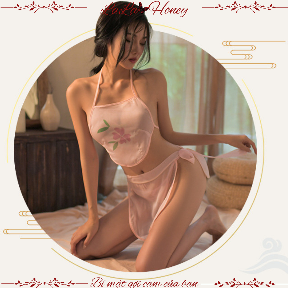 Bộ Đồ Lót Yếm Đào Cổ Xưa Quyến Rũ Gợi Cảm, Đồ Ngủ Yếm Xuyên Thấu Sexy - LALA HONEY | BigBuy360 - bigbuy360.vn
