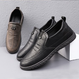 Giày lười nam da pu cao cấp GN07M Logo CS