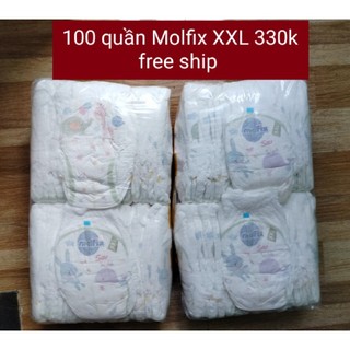 Combo 100 miếng tã trần molfix size s-xxl