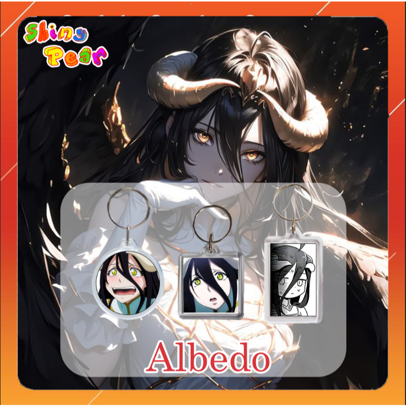 [Overlord] - Móc khóa | Móc chìa khóa Albedo nhân vật anime Overlord làm quà tặng, trang trí