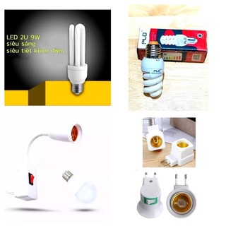 Bóng đèn 2u công suất 9w tiết kiệm điện