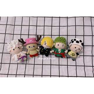 Móc khoá len onepiece (zoro, chopper, luffy, nami, ace, sabo, law, sanji, usopp, bepo, robin)