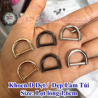 Khoen d dẹt/ d dẹp làm túi size 1,6cm