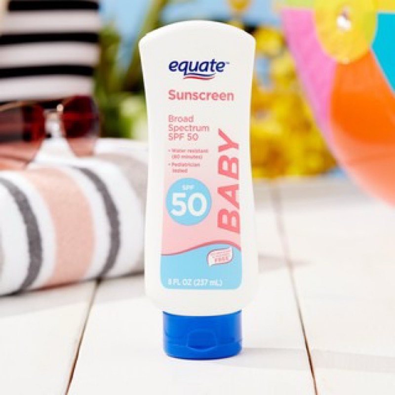 [Hàng Mỹ] Kem chống nắng cho trẻ Equate Sunscreen Kids SPF 50. Tuýp 237ml