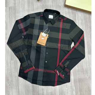 Áo sơ mi nam ngắn tay mẫu mới phối Đen Sọc Đỏ caro vải cotton 100% dày dặn thoáng mát chuẩn form phong cách