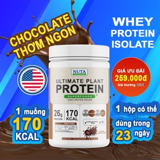 Sữa Whey Tăng Cơ, Bột Whey Bổ Sung Protein Isolate Phát Trển Cơ Bắp, Whey Protein Thực Vật