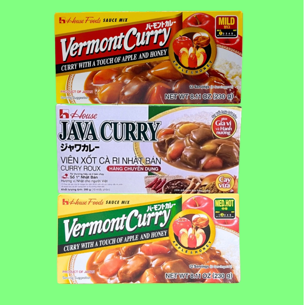 Gia vị Java Curry 200g / Vermont Curry 230g
