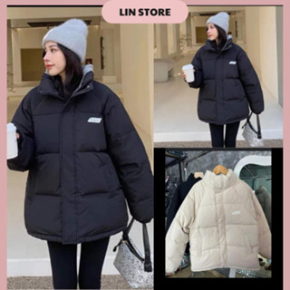 Áo Phao Nam Nữ Logo Cateen Áo Khoác Phao Nữ Unisex Form Rộng Áo Phao Béo Dáng Xuông Áo Khoác Phao Mùa Đông Freesize